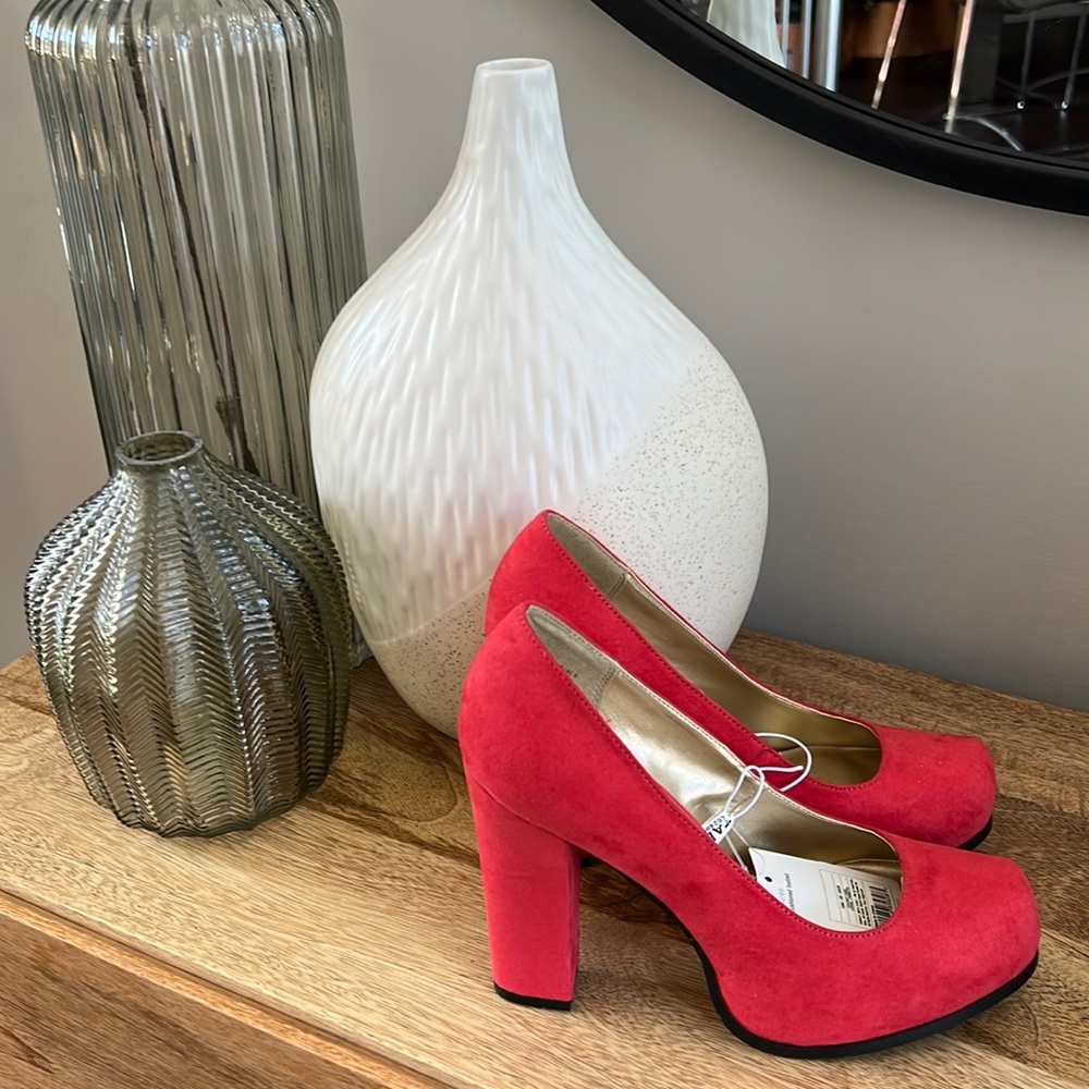 NWT Red Mossimo Platform Heels